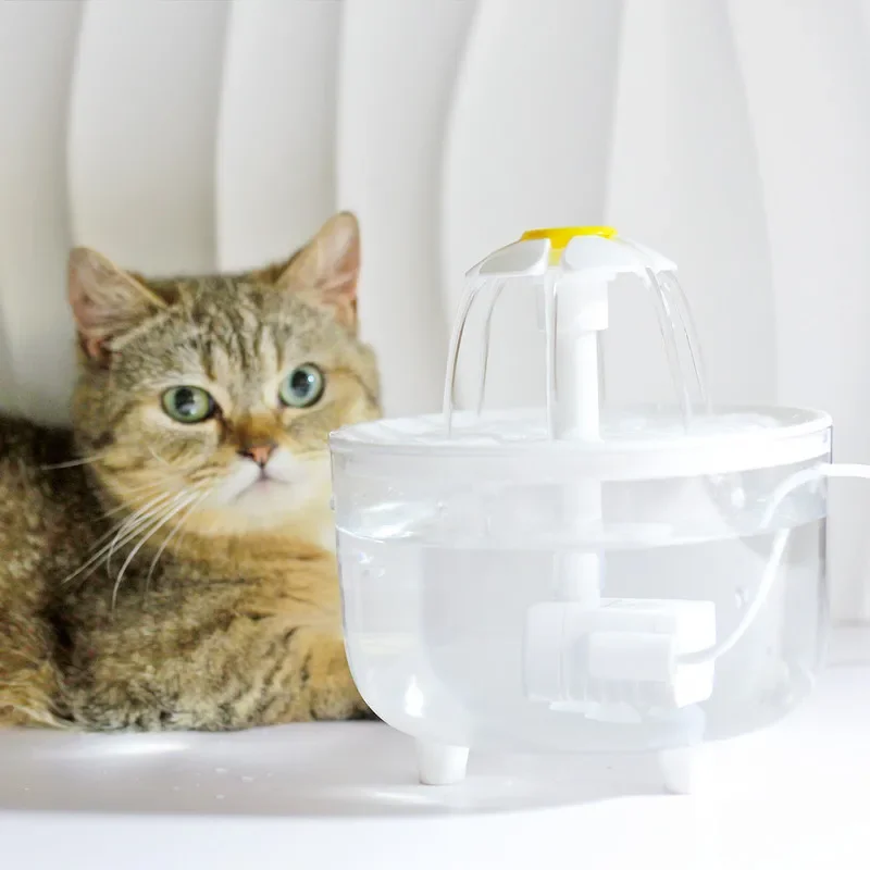 1.5L New pet water dispenser automatic circulating flow filtered cat water dispenser smart pet water feeder
1.5L New pet water dispenser automatic circulating flow filtered cat water dispenser smart pet water feeder