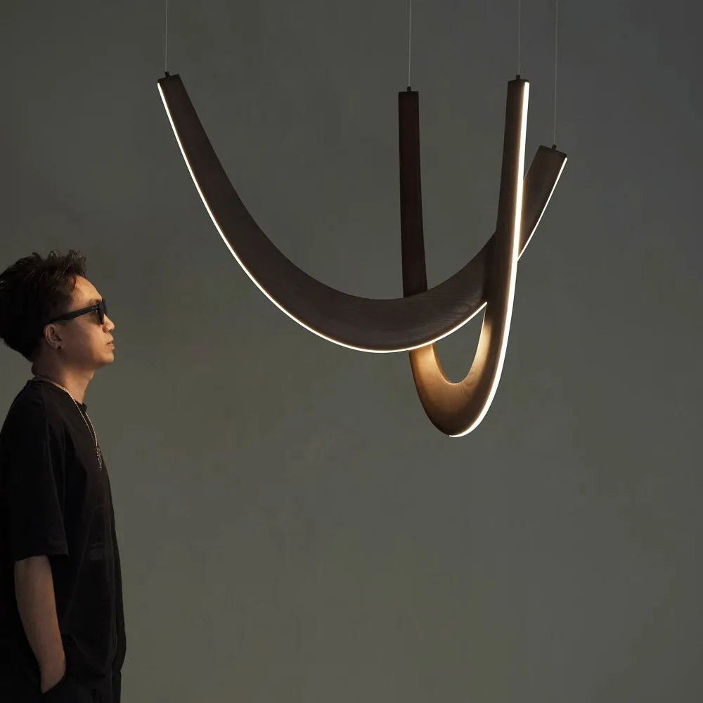 Modern advanced black solid wood LED dining room chandelier Nordic living room, kitchen island bar decoration lighting fixtures
Modern advanced black solid wood LED dining room chandelier Nordic living room, kitchen island bar decoration lighting fixtures