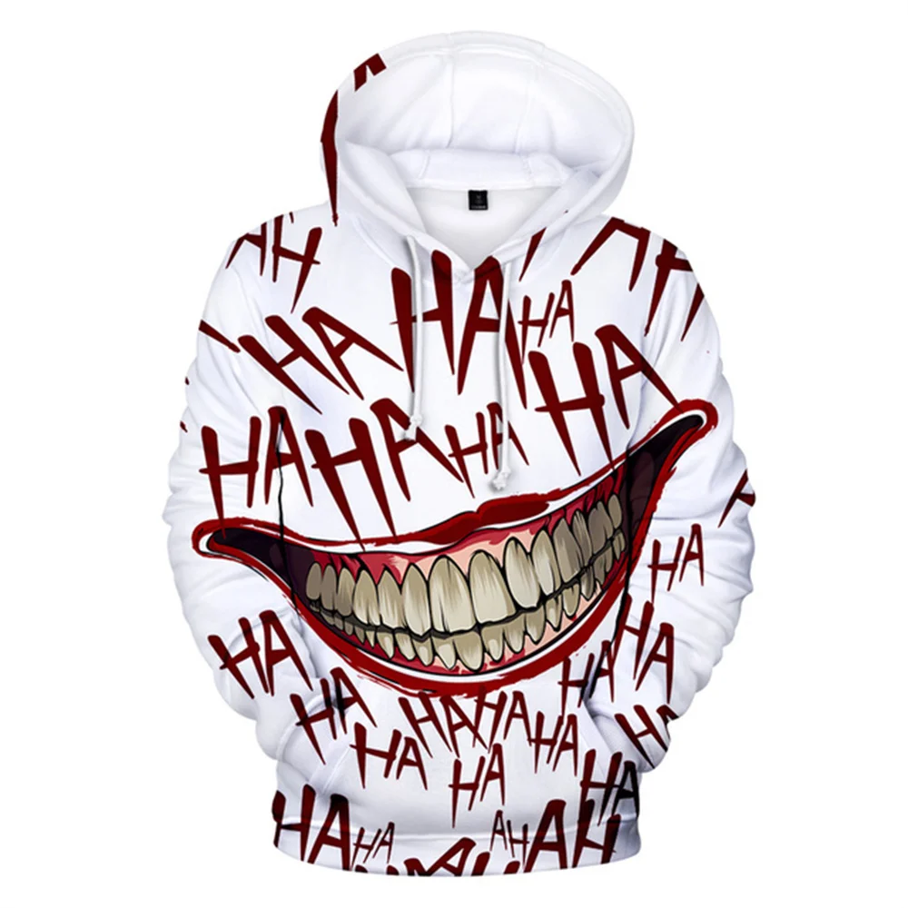 

Haha joker 3D Print Autumn Sweatshirt Hoodies Men/Women Hip Hop Funny Streetwear 3D Joker Hoodies Sweatshirt For Couples Clothes