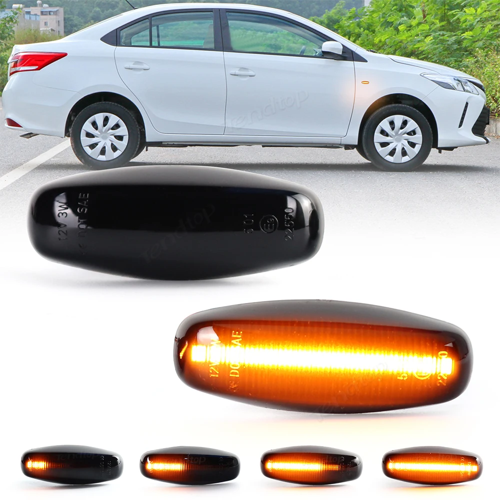 2pcs Dynamic Turn Signal Light Amber LED Side Marker Fender Sequential Indicator Lamp For Toyota Yaris Vios 2014-2019
2pcs Dynamic Turn Signal Light Amber LED Side Marker Fender Sequential Indicator Lamp For Toyota Yaris Vios 2014-2019