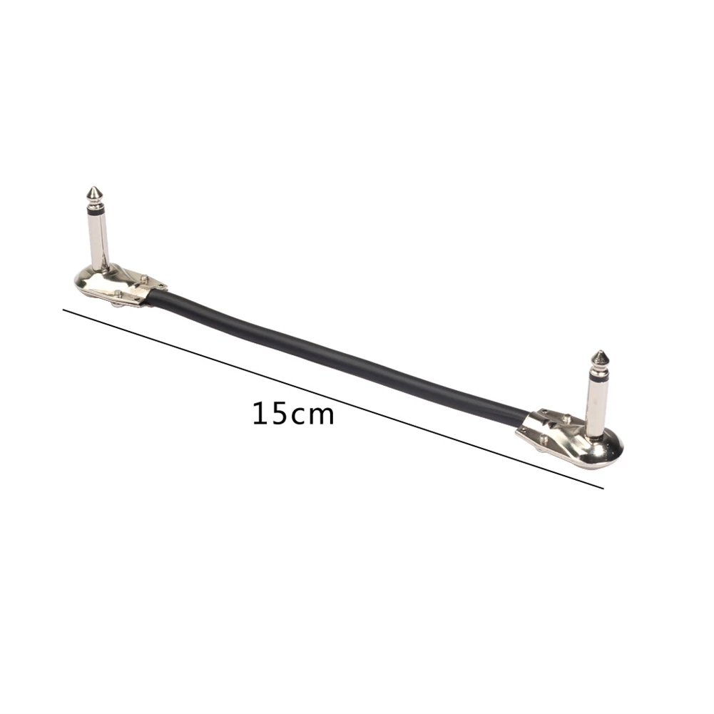 6.35mm Guitar Effect Pedal Cable 1/4 In Right Angle Jack Guitar Patch Lead 15CM Line Length PVC For Audio Signal Transmission
6.35mm Guitar Effect Pedal Cable 1/4 In Right Angle Jack Guitar Patch Lead 15CM Line Length PVC For Audio Signal Transmission