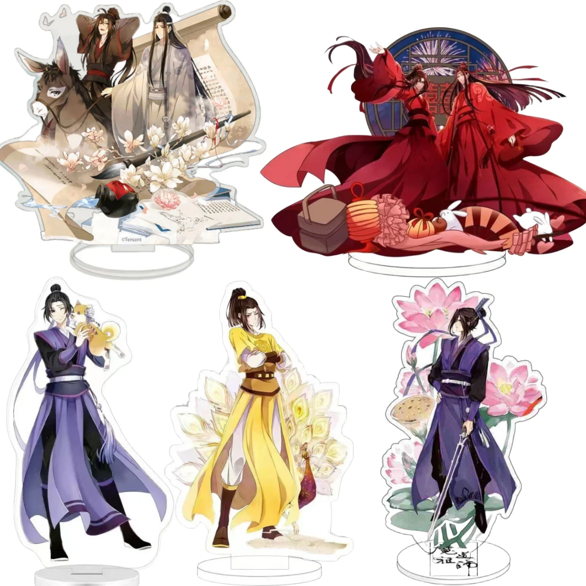 

15CM Mo Dao Zu Shi Anime Acrylic Stand Model Toys Wei Wuxian Lan Wangji Jiang Cheng Jin Ling Action Figures Collection Props