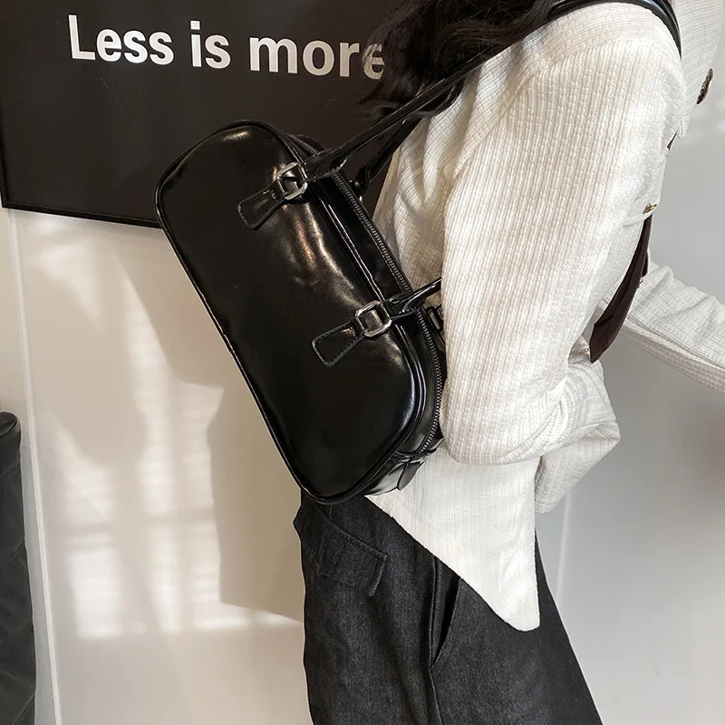بلون بولي Leather حقائب جلدية تحت الإبط للنساء 2026 ربيع الكورية موضة ريترو حقيبة كتف بسيطة سيدة حقائب اليد والمحافظ بلون بولي Leather حقائب جلدية تحت الإبط للنساء 2026 ربيع الكورية موضة ريترو حقيبة كتف بسيطة سيدة حقائب اليد والمحافظ