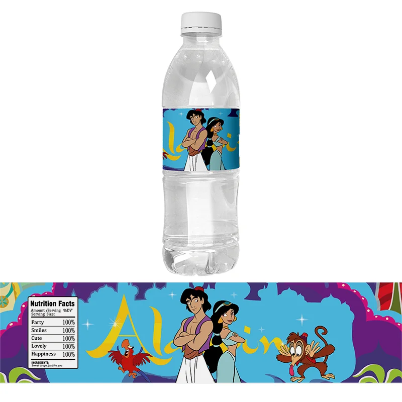 6pcs Aladdin and The Magic Lamp Birthday Decor Waterproof Water Bottle Labels Stickers Aladdin Lamp Kids Baby Shower Party Wraps
6pcs Aladdin and The Magic Lamp Birthday Decor Waterproof Water Bottle Labels Stickers Aladdin Lamp Kids Baby Shower Party Wraps