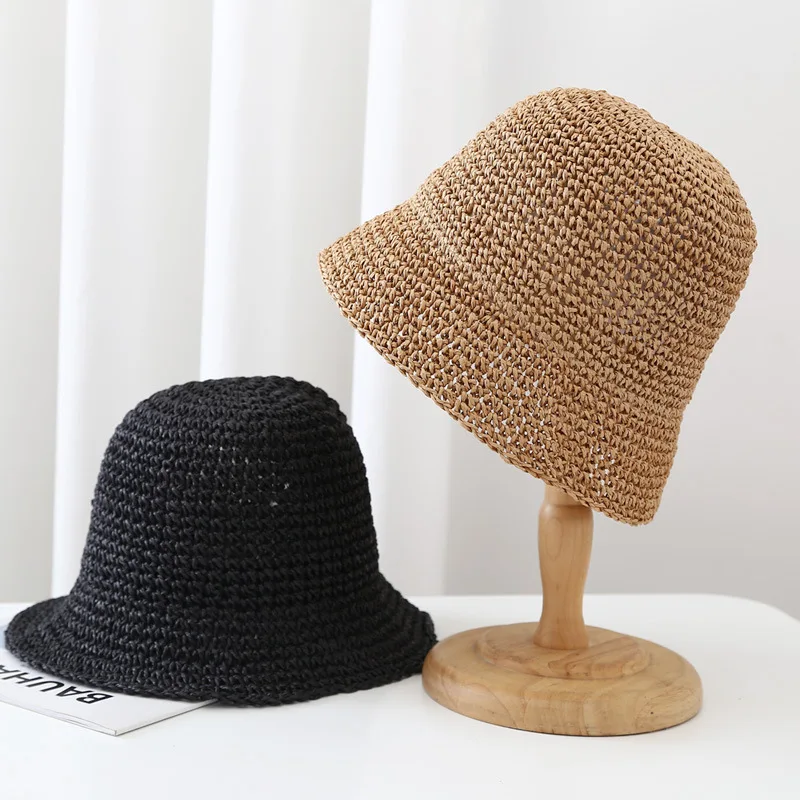 Japanese Trendy Crochet Bucket Hat for Women's Beach Sun Protection Straw Sun Hat Women's Designer Casual Fashion Panama
Japanese Trendy Crochet Bucket Hat for Women's Beach Sun Protection Straw Sun Hat Women's Designer Casual Fashion Panama