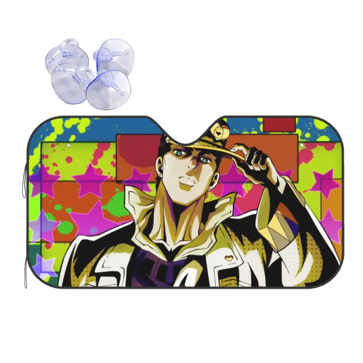 Anime Jojos Bizarre Adventure Folding Sunshade Windscreen 70x130cm Foils Sunshade Visor Ice Shield Dust Protection
Anime Jojos Bizarre Adventure Folding Sunshade Windscreen 70x130cm Foils Sunshade Visor Ice Shield Dust Protection