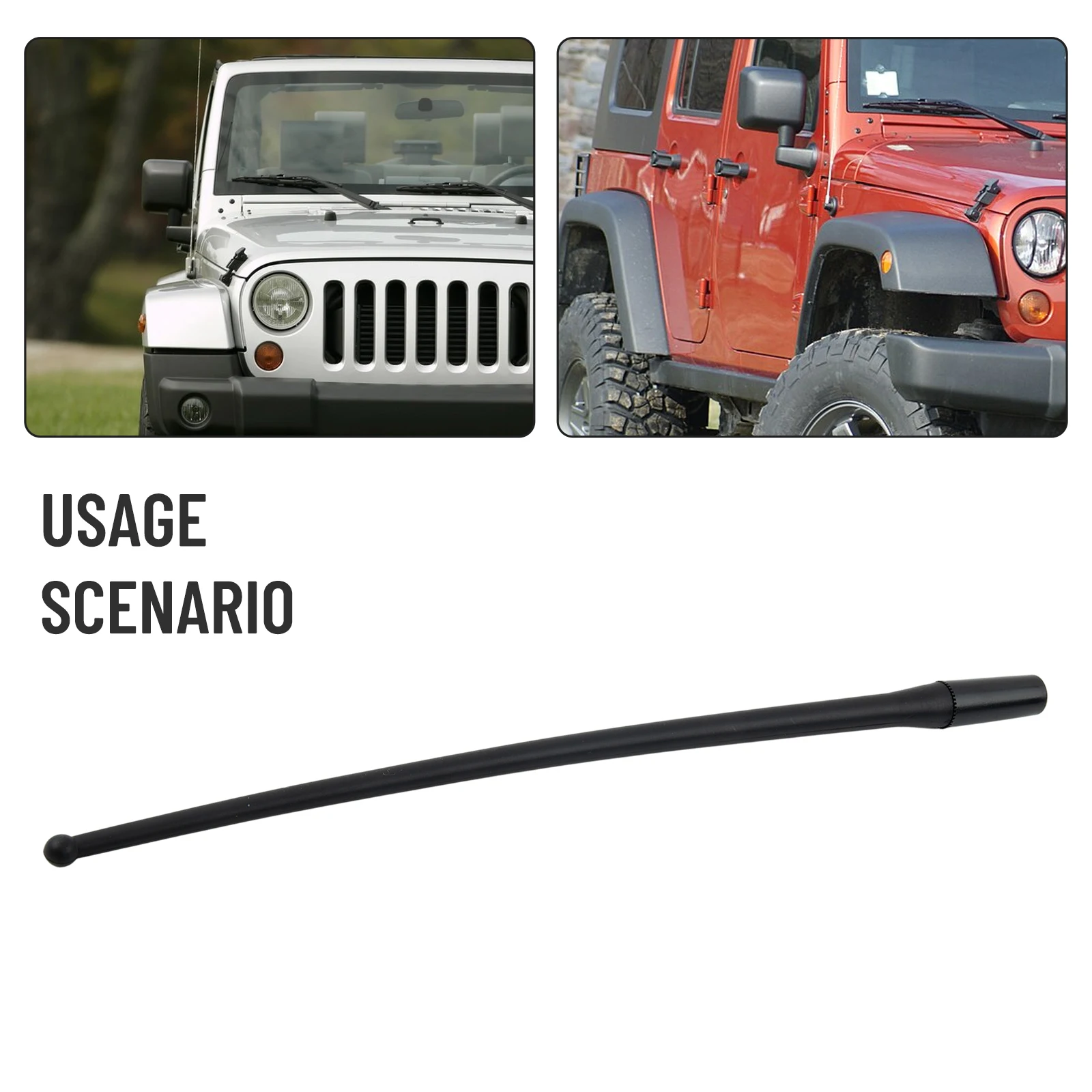 Wireless Antenna 13INCH Car Radio Antenna Plug-in Type Premium Rubber Carbon Fiber Column Antenna For Jeep Wrangler JK JKU 07-18
Wireless Antenna 13INCH Car Radio Antenna Plug-in Type Premium Rubber Carbon Fiber Column Antenna For Jeep Wrangler JK JKU 07-18