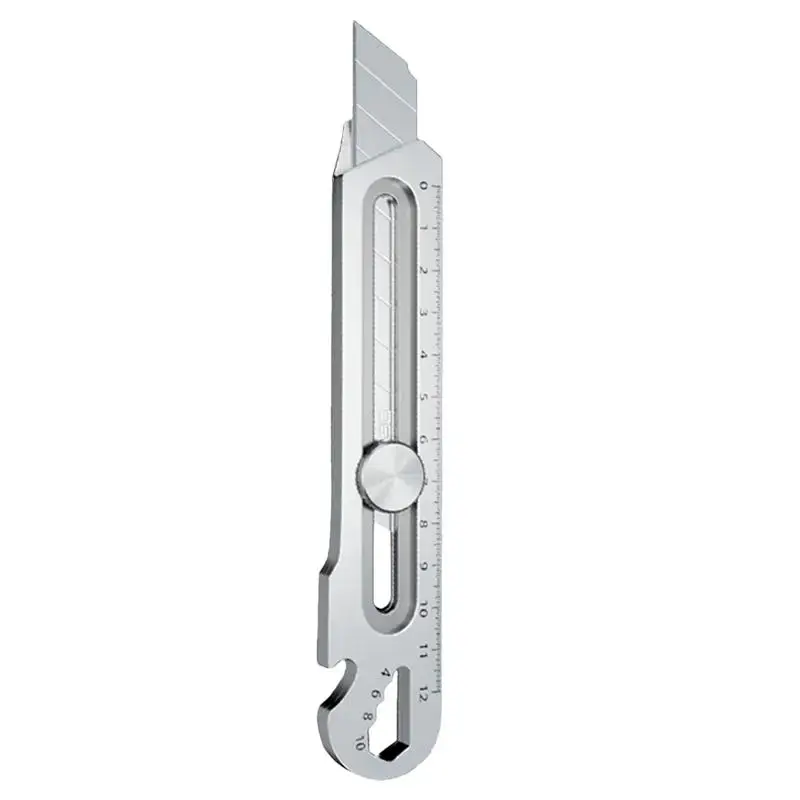 Utility Knife Box Cutter 6 In 1 Mutipurpose Stainless Steel Retractable Heavy Duty Waterproof Snap Off Cutter Knife Portable
Utility Knife Box Cutter 6 In 1 Mutipurpose Stainless Steel Retractable Heavy Duty Waterproof Snap Off Cutter Knife Portable