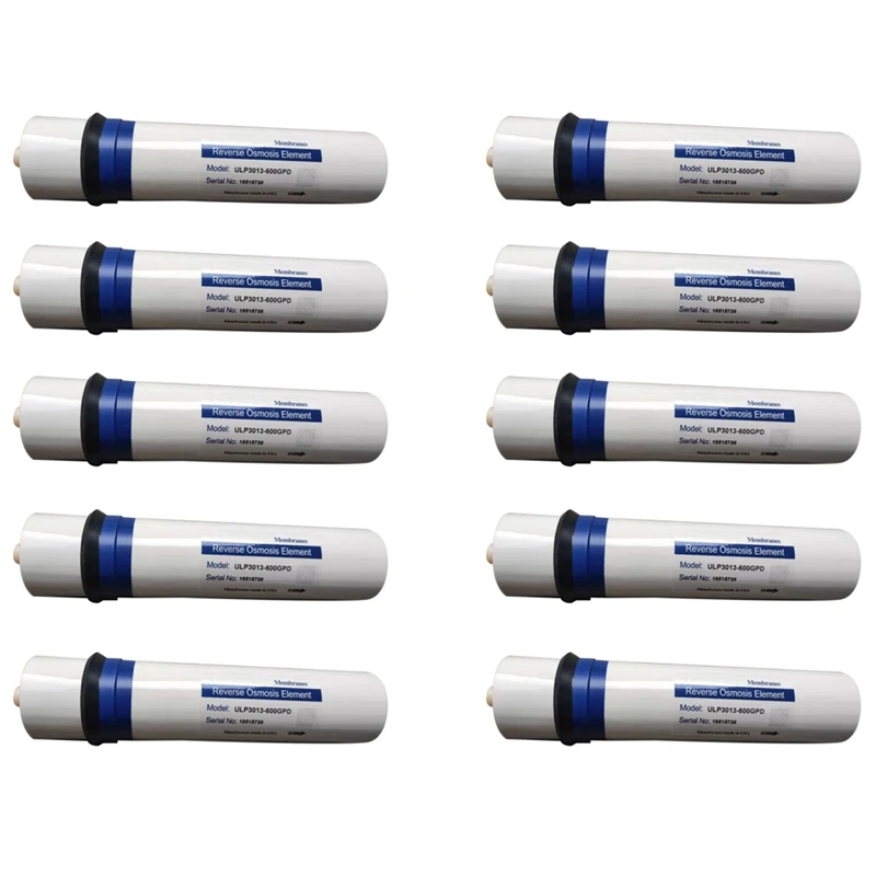 

Hot 10X 600 Gpd Osmosis Inversa Filter Reverse Osmosis RO Membranes Elements ULP3013-600 Water Filter Cartridge