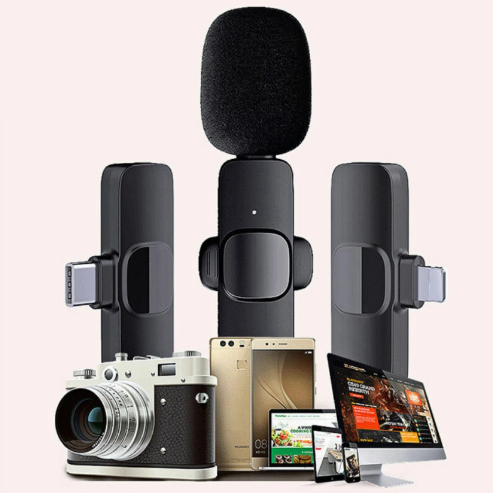 New Wireless Lavalier Microphone E60 Portable Audio Video Recording Mini Mic for iPhone Android Broadcast Gaming Live Phone Mic
New Wireless Lavalier Microphone E60 Portable Audio Video Recording Mini Mic for iPhone Android Broadcast Gaming Live Phone Mic