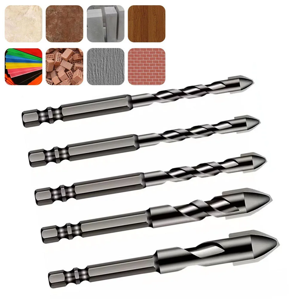 5PCS High Hardness Eccentric Drill Hex Shank Precision Drilling Set Tile Glass Cement Metal Ceramic Wood Plastic Hole Saw Drill
5PCS High Hardness Eccentric Drill Hex Shank Precision Drilling Set Tile Glass Cement Metal Ceramic Wood Plastic Hole Saw Drill