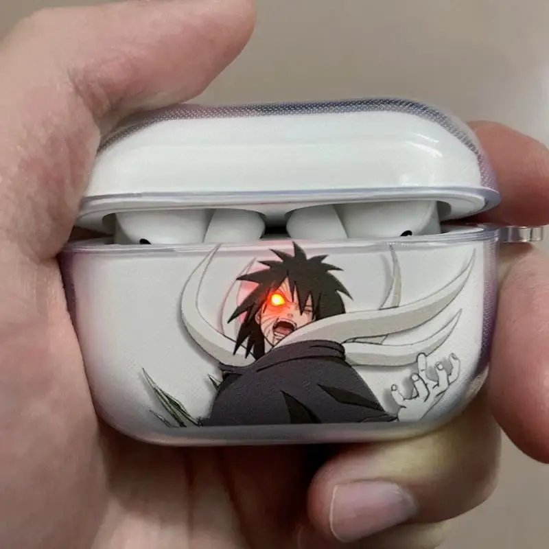 

NEW Anime Naruto Wireless Bluetooth Earphone Case Cartoon Uchiha Itachi Silica Gel Case Suit for Airpods Pro 1 2 3 Birthday Gift