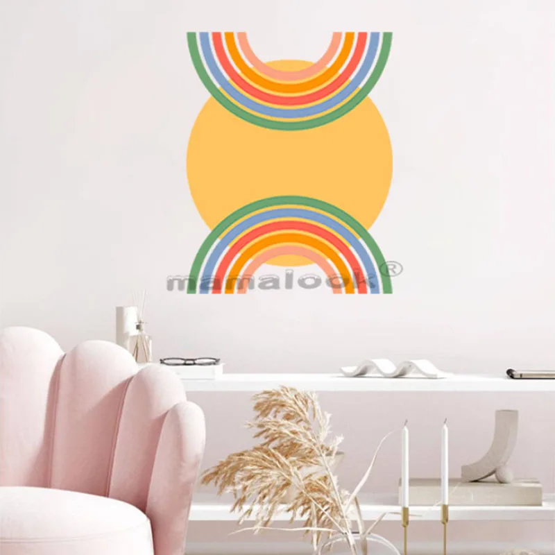 Colorful Rainbow Wall Decals Full of Vitality Art Decoration Wall Paintings Attractive Self Adhesive Unique Design 
Colorful Rainbow Wall Decals Full of Vitality Art Decoration Wall Paintings Attractive Self Adhesive Unique Design