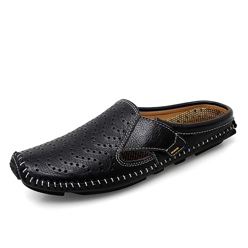 New Genuine Leather Men's Slippers Summer Breathable Casual Mules Light Half Shoes For Men Outdoor Anti-slip Driving Loafers Man
New Genuine Leather Men's Slippers Summer Breathable Casual Mules Light Half Shoes For Men Outdoor Anti-slip Driving Loafers Man
