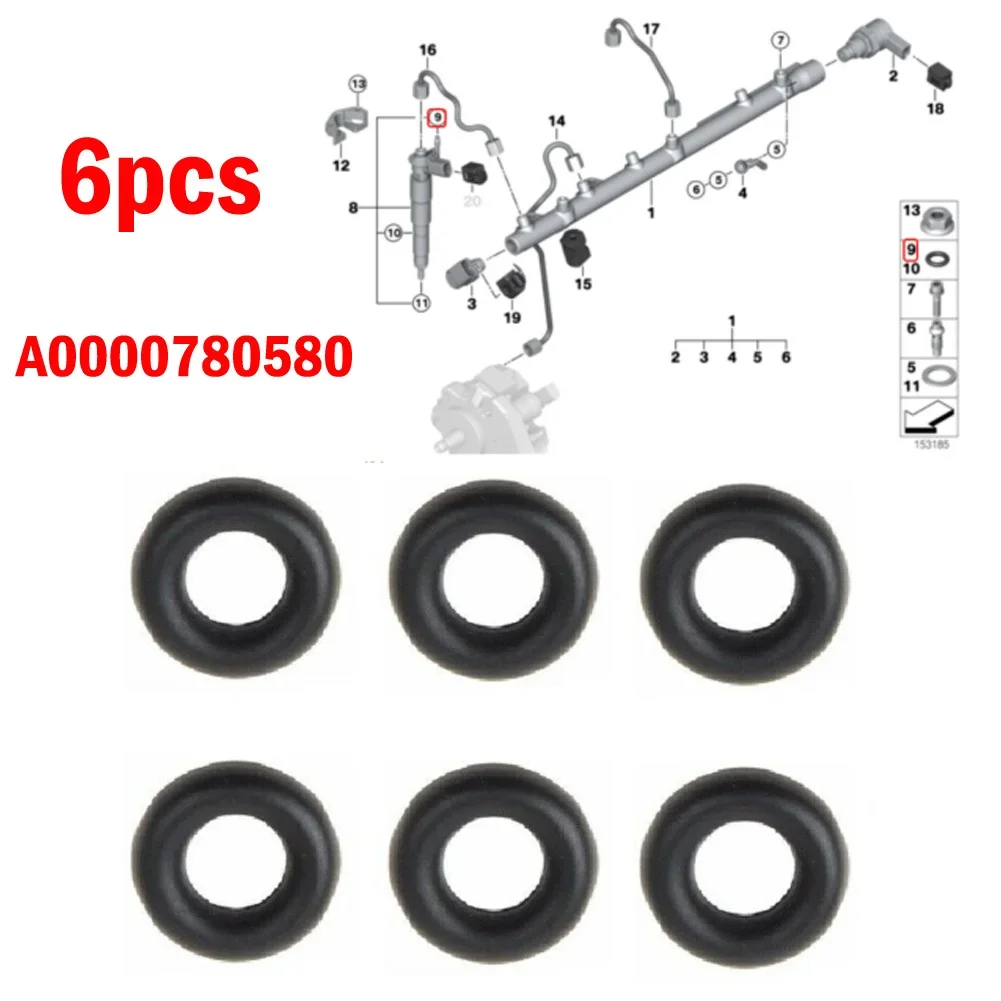 Уплотнительное кольцо 6x для дизельного инжектора, для BMW 5, Mercedes A0000780580, герметичное уплотнительное кольцо
Уплотнительное кольцо 6x для дизельного инжектора, для BMW 5, Mercedes A0000780580, герметичное уплотнительное кольцо