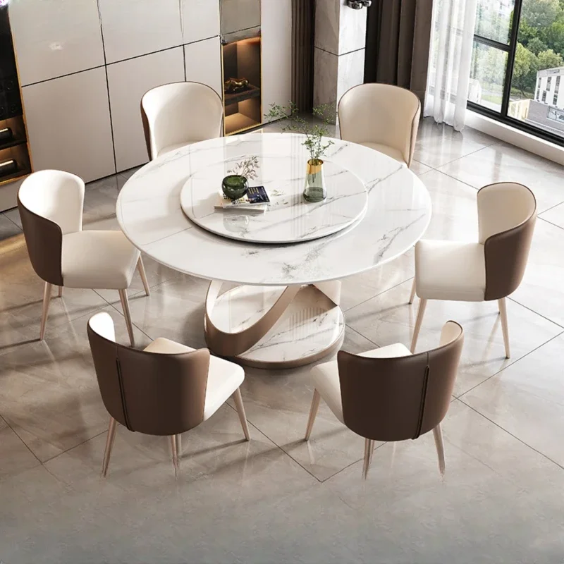 

Роскошные обеденные столы в скандинавском стиле, Круглый Простой дизайн, прикроватный столик, современные металлические столы, кухонная мебель HD50CZ