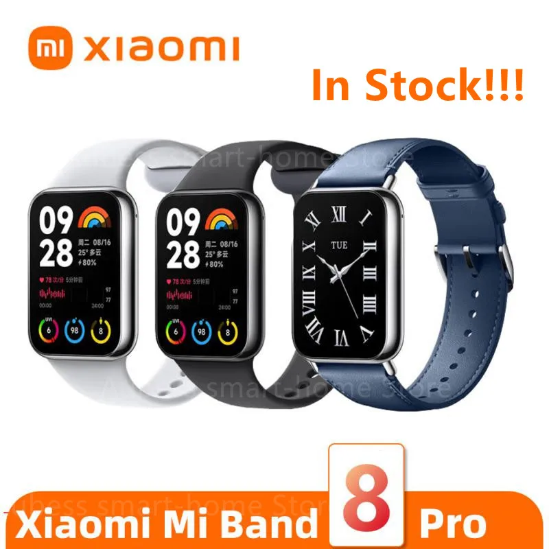 

Xiaomi Mi Band 8 Pro Smart Bracelet 1.74 Inch Large AMOLED Screen Miband 8 Pro Wristbands Waterproof Sport Fitness Track GPS NFC