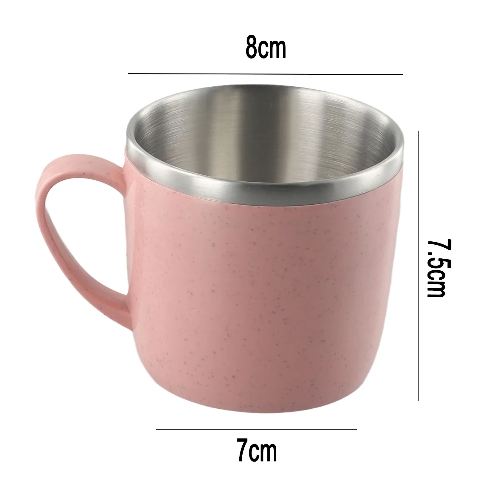 Brand New High Quality Durable Stainless Steel Cup Wheat Element With Handle Anti-scalding Double-layer For Children
Brand New High Quality Durable Stainless Steel Cup Wheat Element With Handle Anti-scalding Double-layer For Children