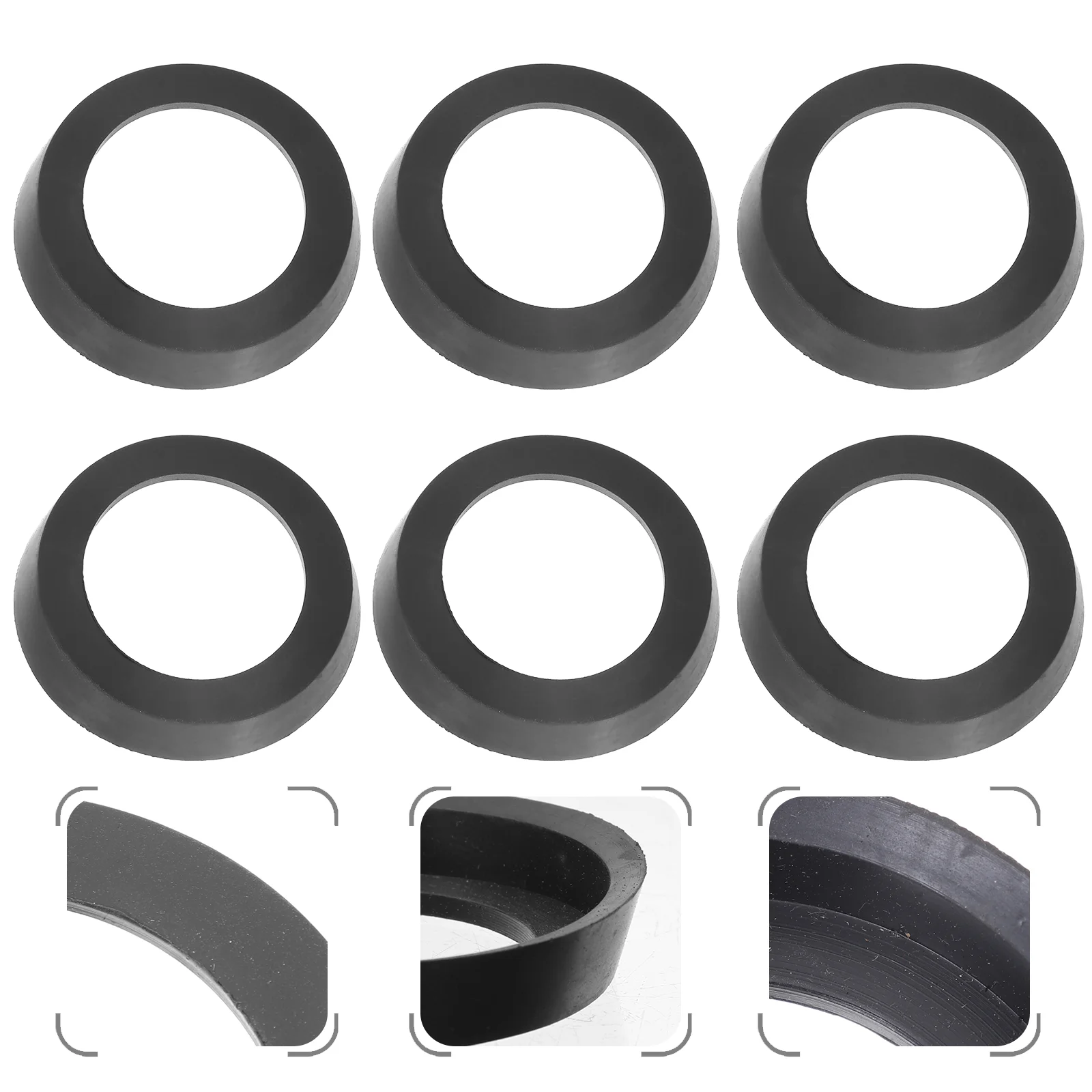 

6 Pcs Hand Pump Cup Water Jug Pitcher Parts Drive Accessories Replacement Bowl Rubber Seal