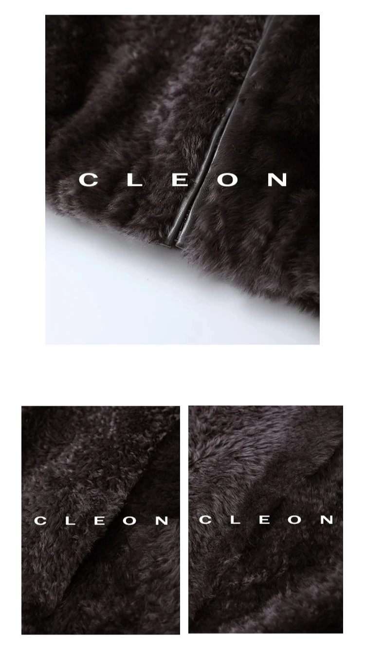 High-end Luxury Lacon Lamb Fur Cropped Winter Jackets for Women 2025 Simple Stand Collar Genuine Leather Real Fur Shearling Coat High-end Luxury Lacon Lamb Fur Cropped Winter Jackets for Women 2025 Simple Stand Collar Genuine Leather Real Fur Shearling Coat
