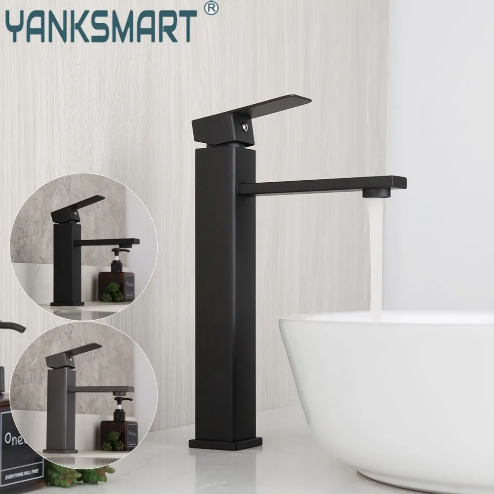 Матовый черный смеситель для ванной комнаты YANKSMART, для раковины, крепление на раковину, одна ручка, смесители с одним отверстием, смеситель холодной и горячей воды Water Tap
Матовый черный смеситель для ванной комнаты YANKSMART, для раковины, крепление на раковину, одна ручка, смесители с одним отверстием, смеситель холодной и горячей воды Water Tap