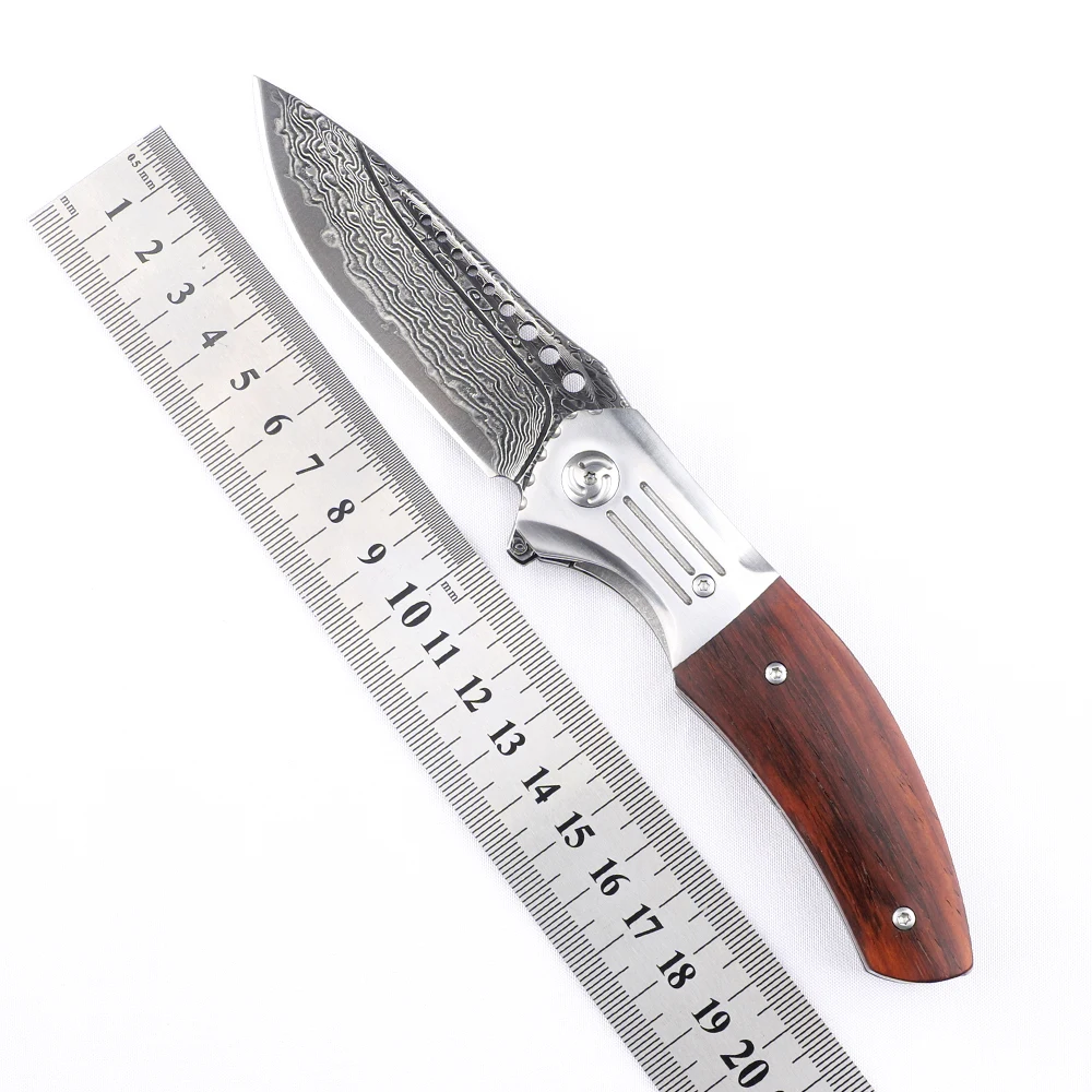 VG10 Damascus knife survival self defense camping hunting folding knife tactical military 
VG10 Damascus knife survival self defense camping hunting folding knife tactical military