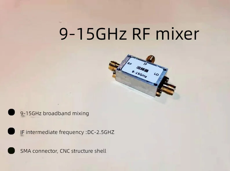 X-band Миксер для микроволновой печи RF преобразователь вверх-вниз 9-15G сбалансированный миксер
X-band Миксер для микроволновой печи RF преобразователь вверх-вниз 9-15G сбалансированный миксер