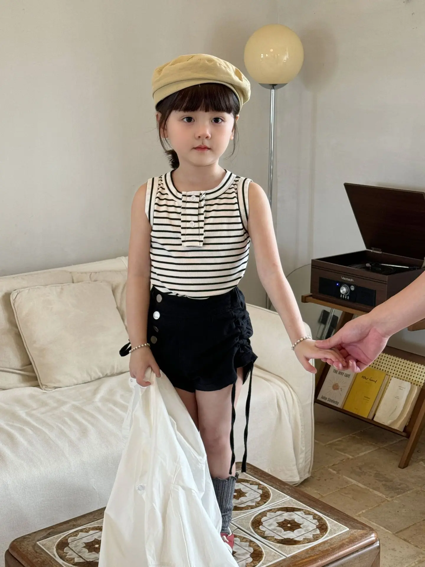 2025 Summer New Children Sleeveless T Shirts Girls Solid Casual Vest Thin Cotton Baby Girl Striped Sling Tops Kids Clothes 30 S054bdbbf345047f1ae4e0ca1bc44b4c7I