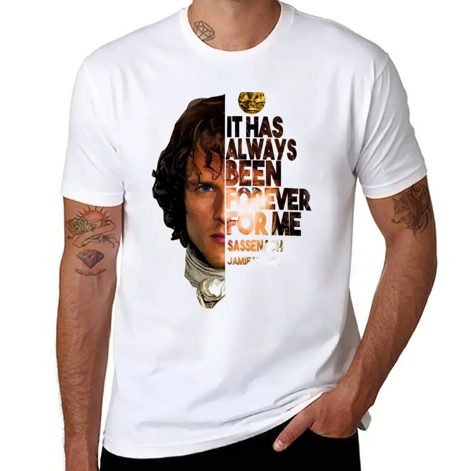 

It Has Always Been Forever For Me Sassenach Jamie Fraser T-Shirt Aesthetic clothing hippie clothes customizeds Men's t shirts