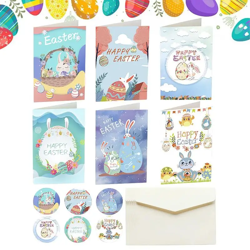 Adorable Easter Greeting Card With Envelope Cards And Stickers Gift Cards DIY Postcard 6 Sets Easter Cards Birthday For Kids
Adorable Easter Greeting Card With Envelope Cards And Stickers Gift Cards DIY Postcard 6 Sets Easter Cards Birthday For Kids