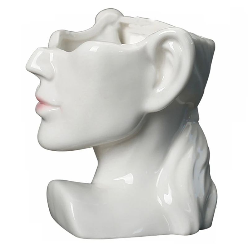 Portrait Statue Vase Planter Nordic Succulent Flower Pot Ceramic Indoor Desktop Plant Decoration With Drainage Hole
Portrait Statue Vase Planter Nordic Succulent Flower Pot Ceramic Indoor Desktop Plant Decoration With Drainage Hole