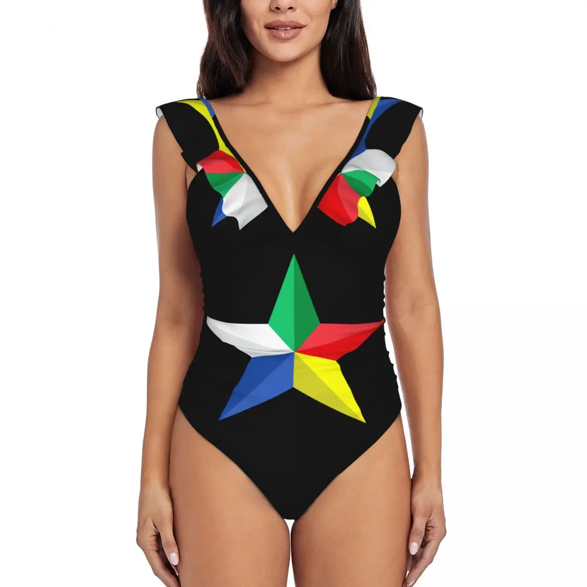 

2024 Women's Bodysuit Thong Flag Of Druze Swimsuits Girls