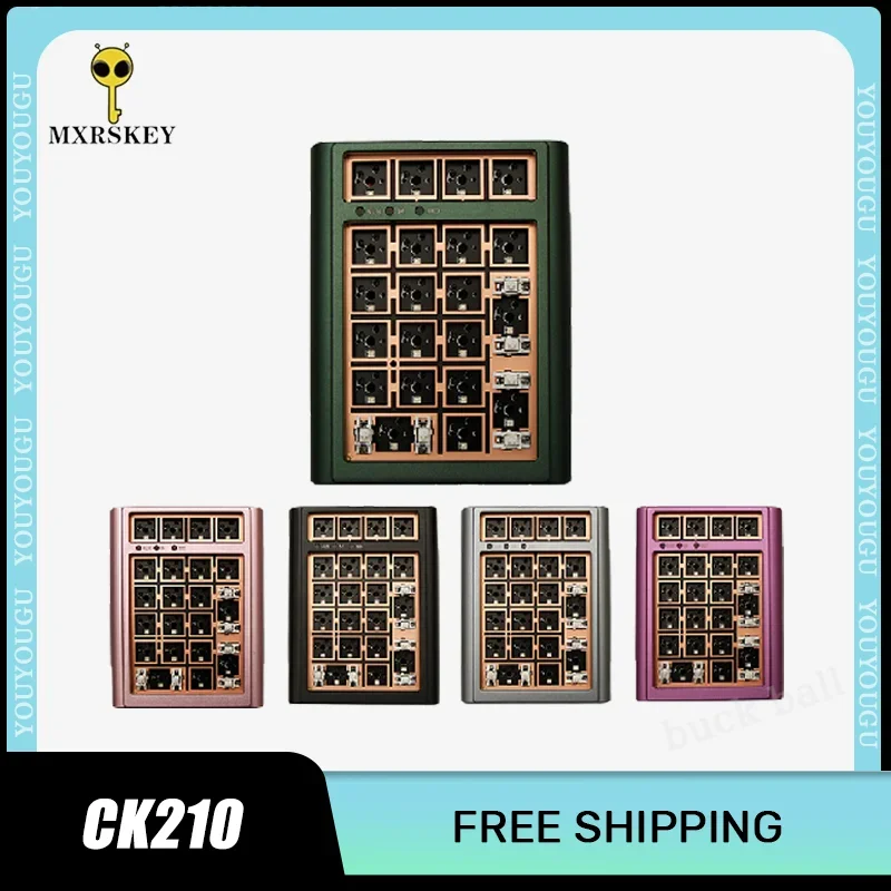 

MXRSKEY CK210 Numeric Mini Figure Keypad Kit RGB 2.4G Bluetooth Wireless 3mode Keyboard Backlit Numpad Esport Keyboads Gamer Kit