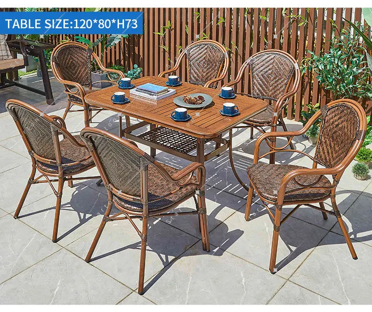 2023 Best Price Outdoor Furniture Bistro Patio Party Table and Chair Wicker Rattan Dining Table Set Rattan Garden Cha 2023 Best Price Outdoor Furniture Bistro Patio Party Table and Chair Wicker Rattan Dining Table Set Rattan Garden Cha