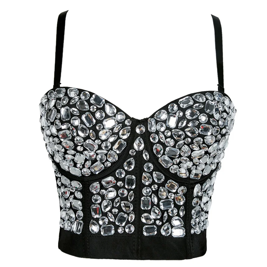 Women Acrylic Corsets Top Sexy Tank Top Short Nightclub Chest Camisole Binder Mujer Push Up Tube Top Bustiers Summer Debardeur 
Women Acrylic Corsets Top Sexy Tank Top Short Nightclub Chest Camisole Binder Mujer Push Up Tube Top Bustiers Summer Debardeur