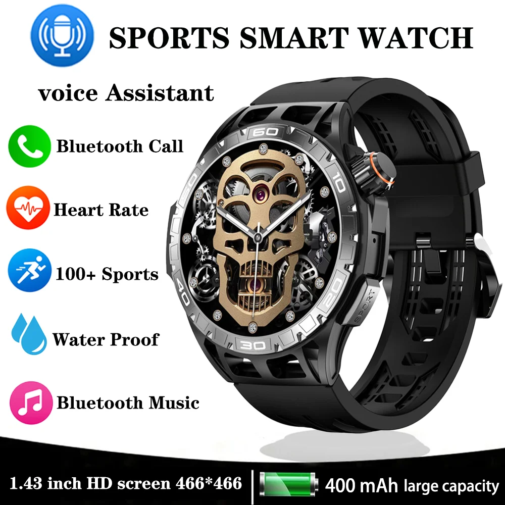 

Xiaomi Mijia Smart Watch Men Voice Assistant Bluctooth Cal Heart Rate Monitoring Men's Watches Waterproof Sport Fitness Bracelet