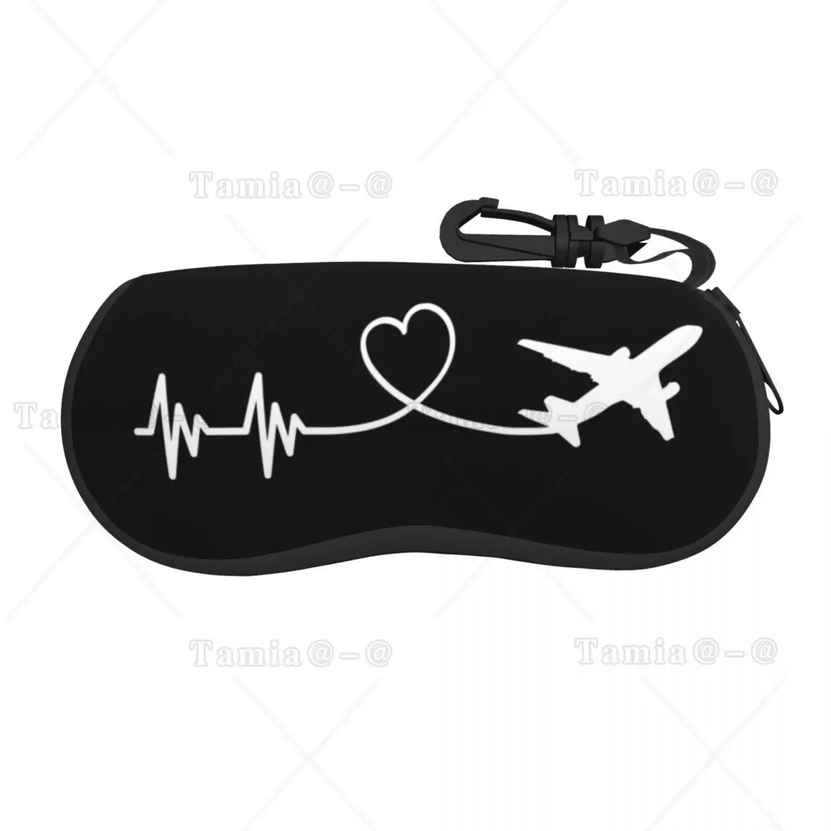 

Airplane Pilot Heartbeat Shell Eyeglasses Case Men Women Fashion Aviation Aviator Gift Glasses Case Sunglasses Box Pouch