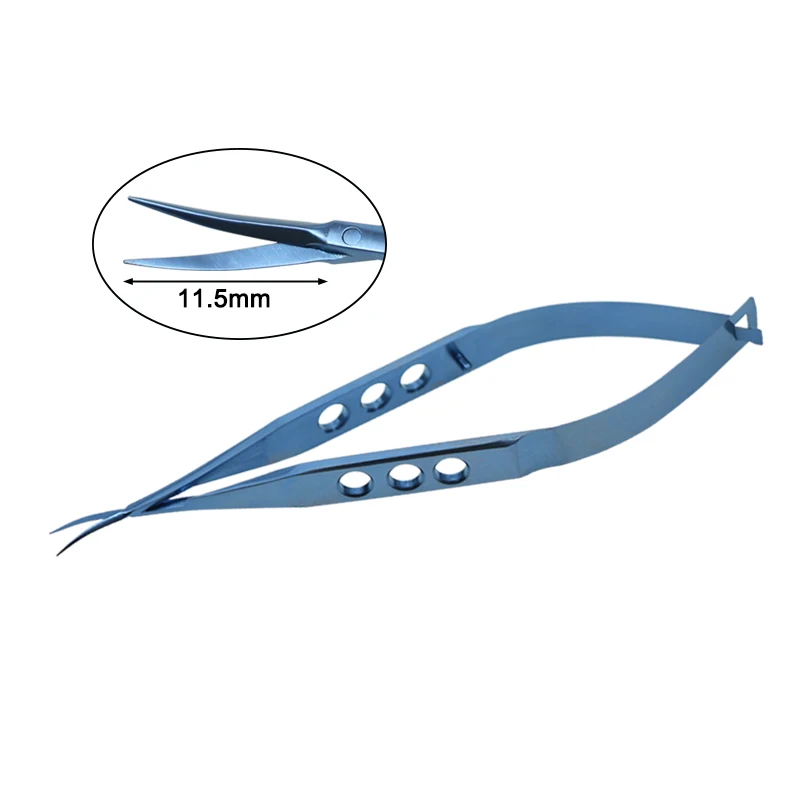

GREATLH Corneal Scissors Head Length 11.5mm Curved Scissors Flexible Tail Ophthalmic Instruments