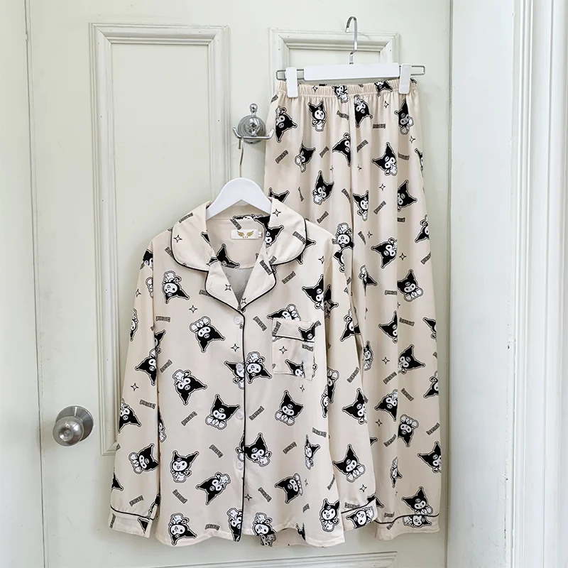 Sanrio Kawaii Anime Kuromi Pajamas Cinnamoroll My Melody Autumn and Winter New Cardigan Pajamas Girl Long Sleeve Pants Set Gift
Sanrio Kawaii Anime Kuromi Pajamas Cinnamoroll My Melody Autumn and Winter New Cardigan Pajamas Girl Long Sleeve Pants Set Gift