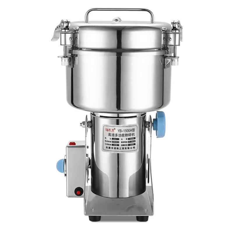 

YB-1500A (1500g) Household Grain Crusher Herb Machine Spice Salt Rice Coffee Bean Cocoa Corn Pepper Soybean Leaf Mill