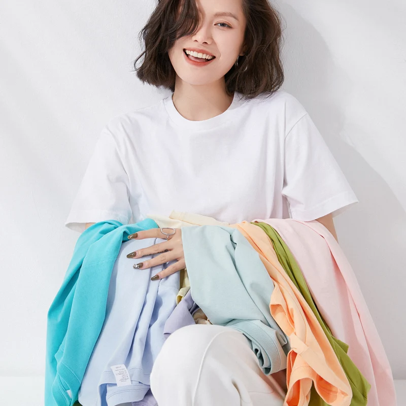 Women's High Quality CottonT-Shirts O-Neck Sweat T Shirts Casual Brand Tee Clothes Summer Oversized Fashion Street women's Shirt 
Women's High Quality CottonT-Shirts O-Neck Sweat T Shirts Casual Brand Tee Clothes Summer Oversized Fashion Street women's Shirt