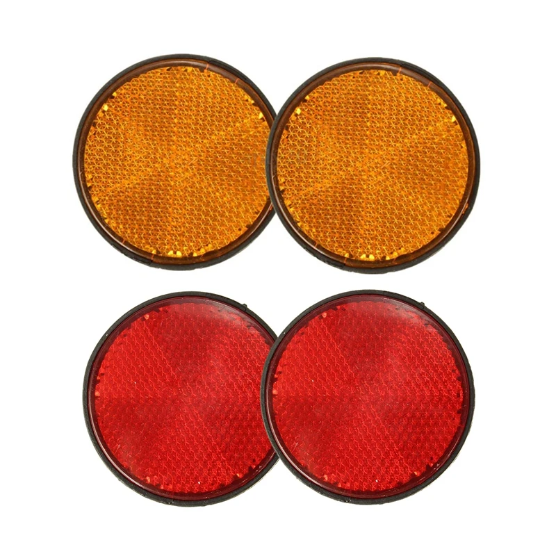 4 Pcs 2 Inch Round Reflector Universal For Motorcycle ATV Dirt Bike, Orange & Red
4 Pcs 2 Inch Round Reflector Universal For Motorcycle ATV Dirt Bike, Orange & Red