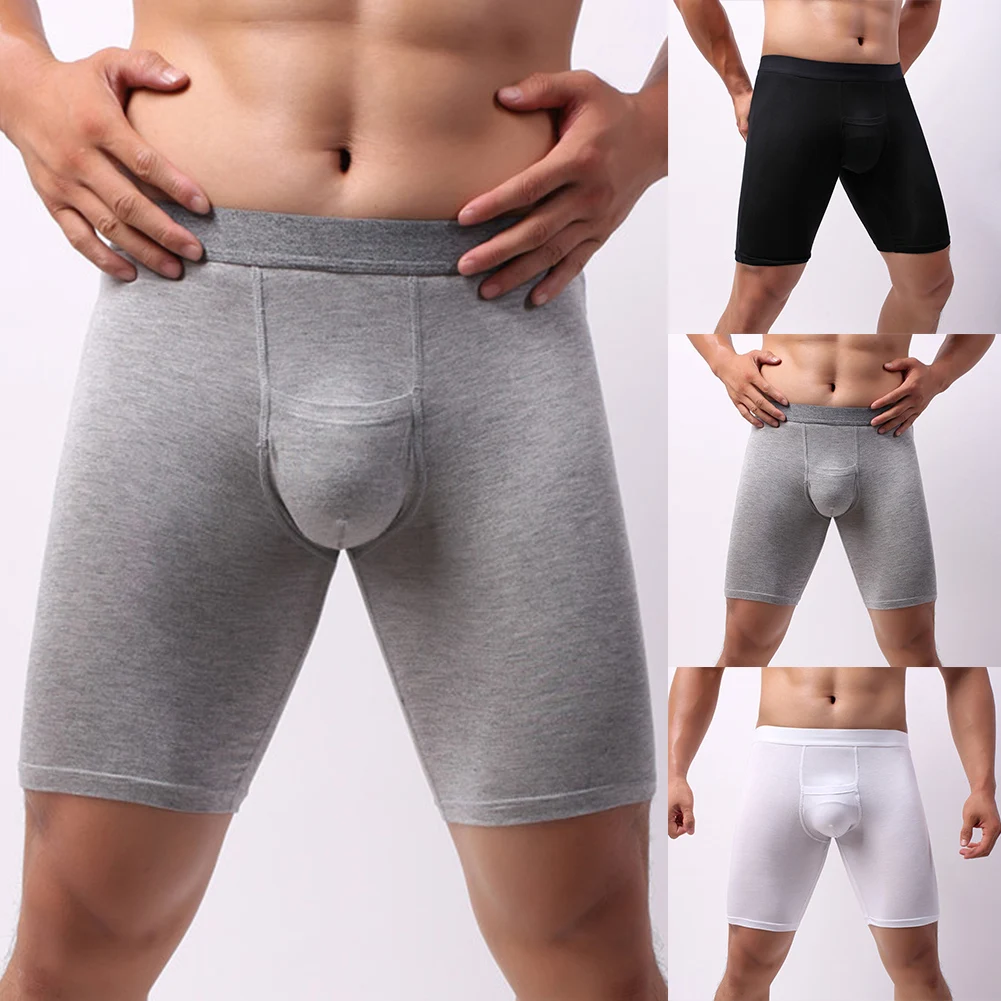 Modal Mens Smooth Shorts U Convex Pouch Underwear Middle Waist Long Boxer Briefs Sport Sleepwear Bottoms Boxers Hombre Panties
Modal Mens Smooth Shorts U Convex Pouch Underwear Middle Waist Long Boxer Briefs Sport Sleepwear Bottoms Boxers Hombre Panties