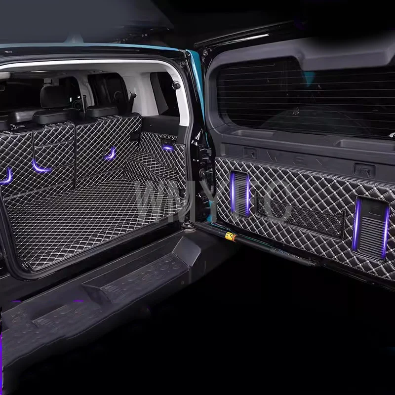 Car Trunk Mats Cargo Liner Interior Protetor Cover Carpet Pads For GWM WEY TANK 300 2021-2023
Car Trunk Mats Cargo Liner Interior Protetor Cover Carpet Pads For GWM WEY TANK 300 2021-2023