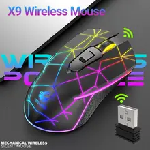 X9 Wireless Mouse Sensitive Stable Transmission Ergonomic 2.4G USB Charging Mechanical Gaming Mouse for Laptop
X9 Wireless Mouse Sensitive Stable Transmission Ergonomic 2.4G USB Charging Mechanical Gaming Mouse for Laptop