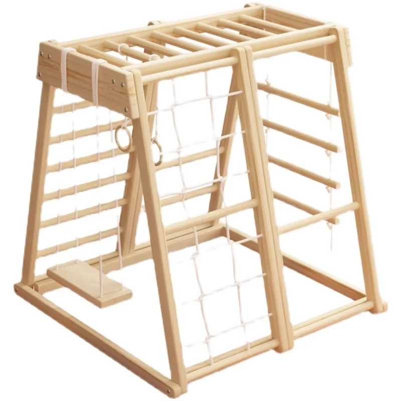 Children's indoor climbing frame, solid wood slide, swing combination kindergarten, small amusement park
Children's indoor climbing frame, solid wood slide, swing combination kindergarten, small amusement park