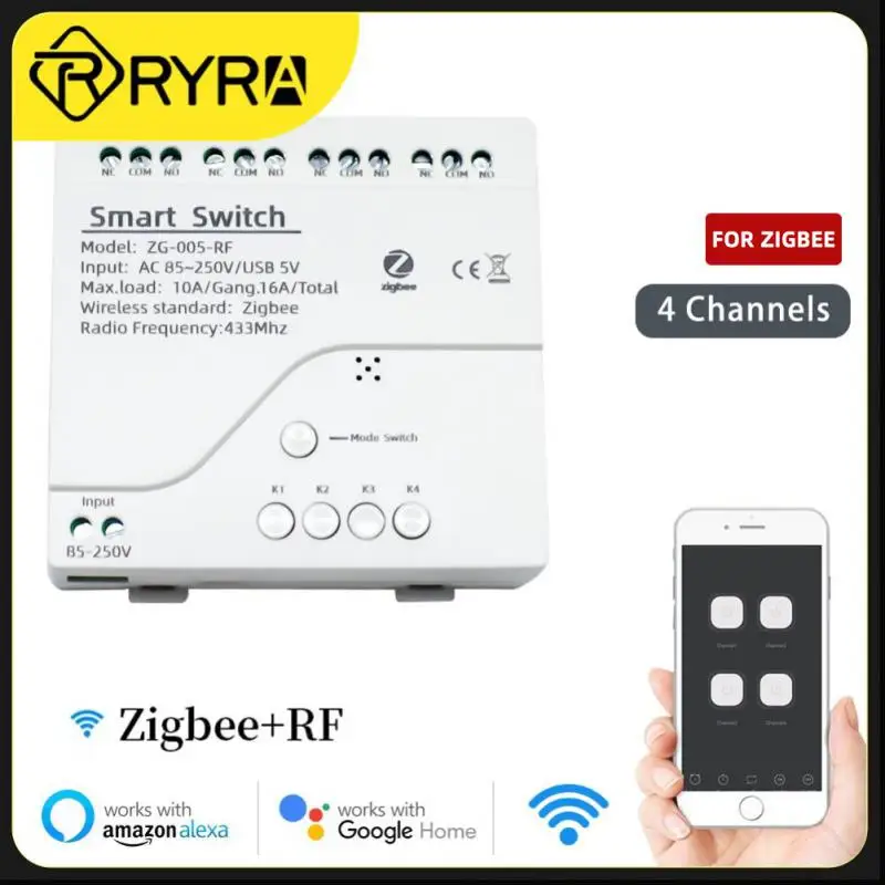 Смарт-переключатель Tuya, 220 В, 4-канальный, с корпусом Ding Rail, совместимый с Alexa переключателем
Смарт-переключатель Tuya, 220 В, 4-канальный, с корпусом Ding Rail, совместимый с Alexa переключателем