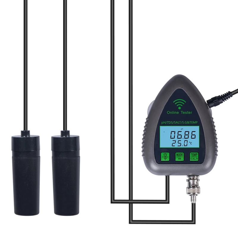 Прибор для проверки качества воды Tuya, Wi-Fi 5 в 1, онлайн монитор, измеритель температуры и минерализации, датчик PH бассейна, европейская вилка
Прибор для проверки качества воды Tuya, Wi-Fi 5 в 1, онлайн монитор, измеритель температуры и минерализации, датчик PH бассейна, европейская вилка