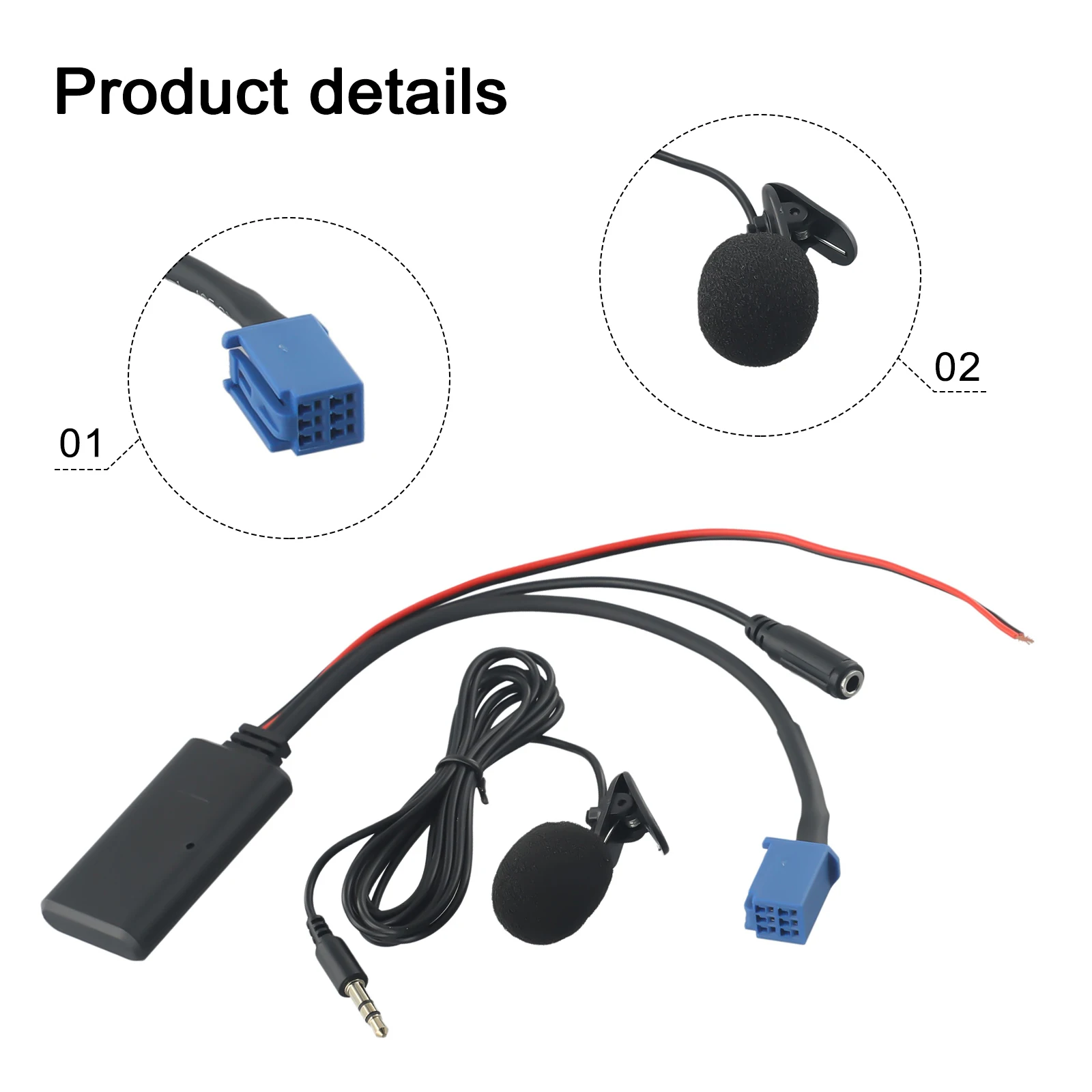 Adapter Cable Bluetooth Cable 1pcs 5-12V ABS BT5.0 Version Aux Audio Module Handsfree Adapter Cable For Toyota
Adapter Cable Bluetooth Cable 1pcs 5-12V ABS BT5.0 Version Aux Audio Module Handsfree Adapter Cable For Toyota