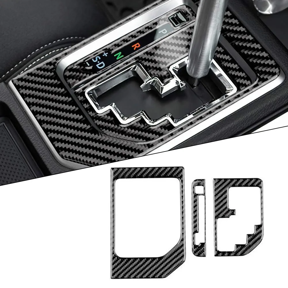 Black Gear Shift Console Cover Carbon Fiber Sticker For Toyota For Tundra 14-21 Gear Transmission Panel Frame Cover Trim 
Black Gear Shift Console Cover Carbon Fiber Sticker For Toyota For Tundra 14-21 Gear Transmission Panel Frame Cover Trim